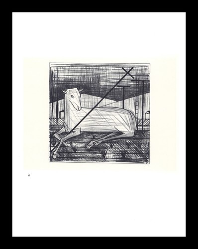 1967 bernard buffet litografia - buffet,