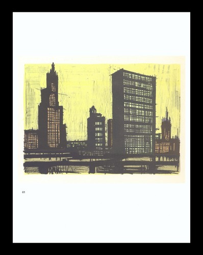 1967 bernard buffet litografia - bernard,