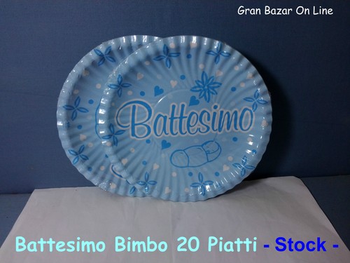 Battesimo bimbo piatti - 20,