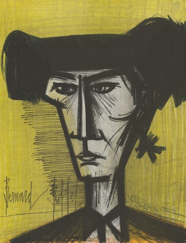 Litografia bernard buffet - litografia, 1967